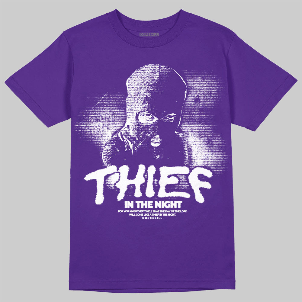Grape 5s DopeSkill T-Shirt Thief In The Night Graphic