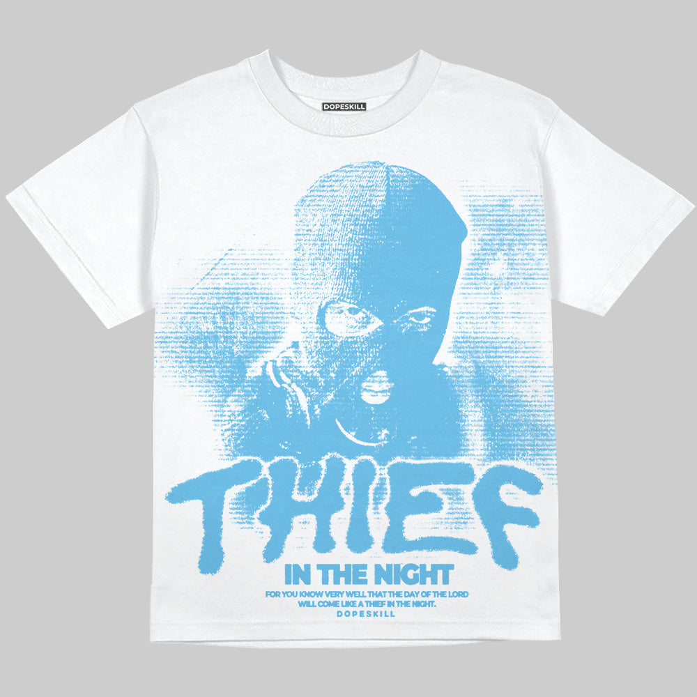 Legend Blue 11s DopeSkill Oversize Print T-Shirt Thief In The Night Graphic