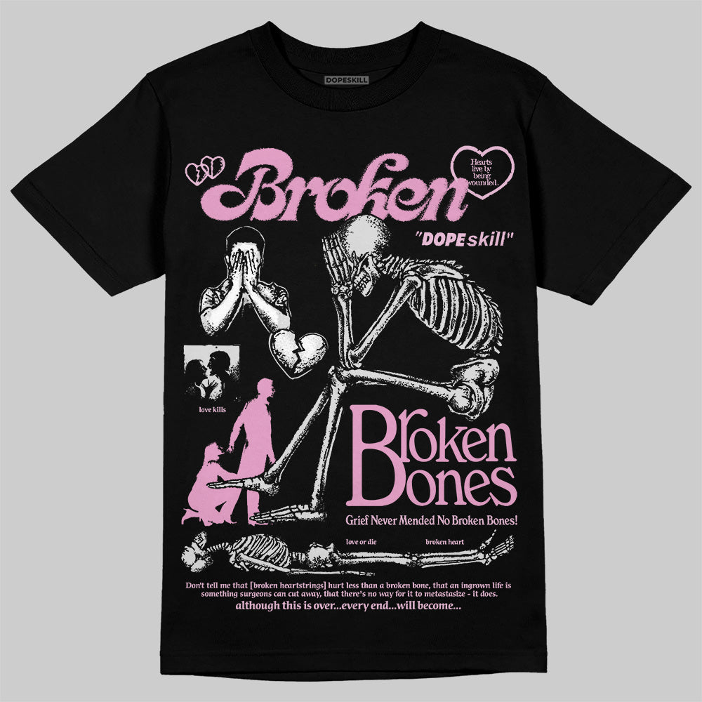 Orchid 4s DopeSkill T-Shirt Broken Bones Graphic