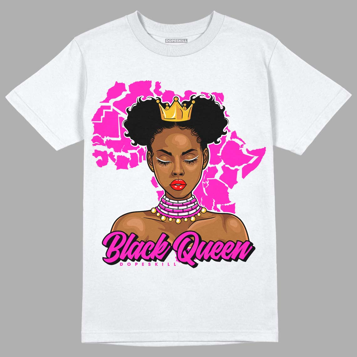 Dunk Low Active Fuchsia DopeSkill T-Shirt Black Queen Graphic