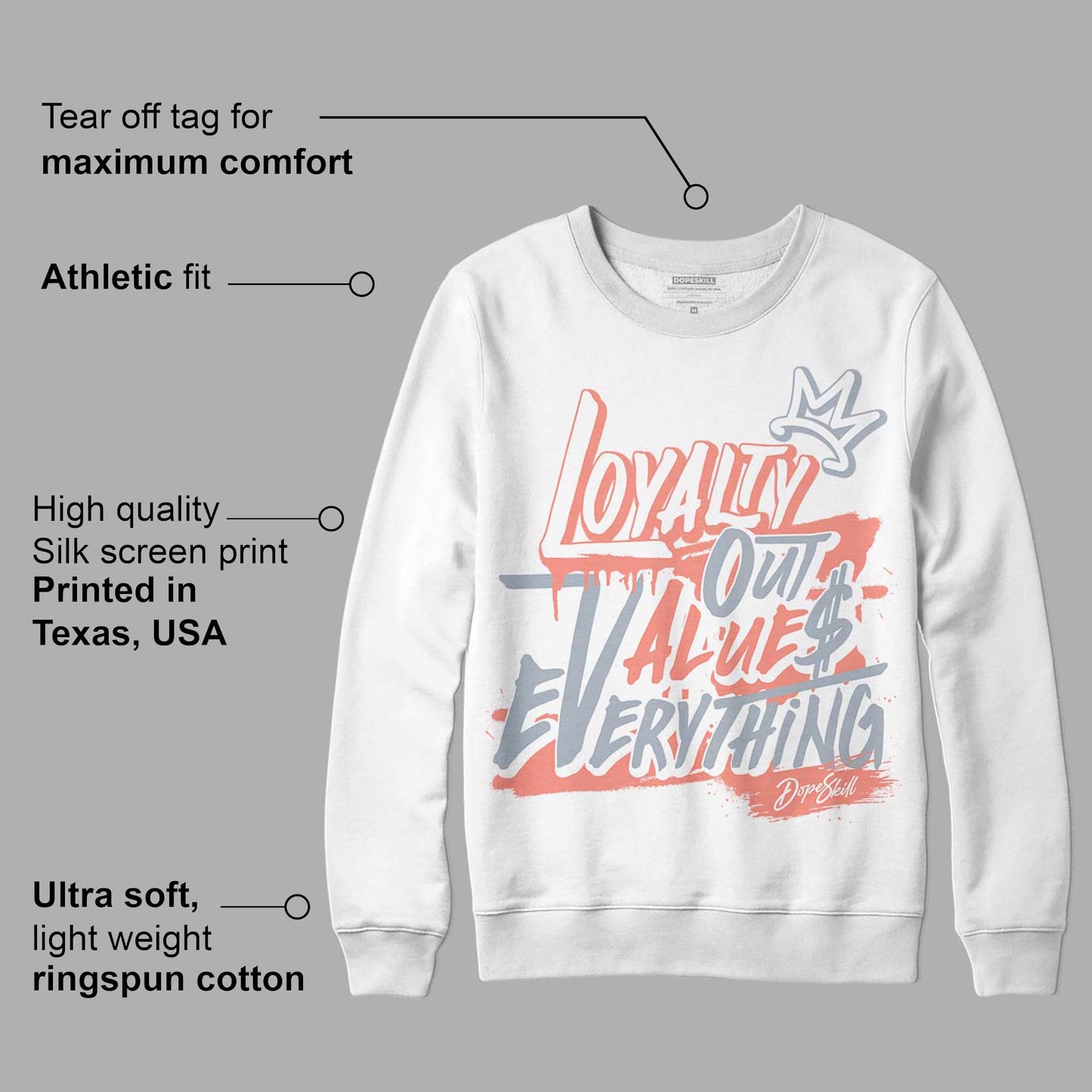 Crimson Bliss 5s DopeSkill Sweatshirt LOVE Graphic