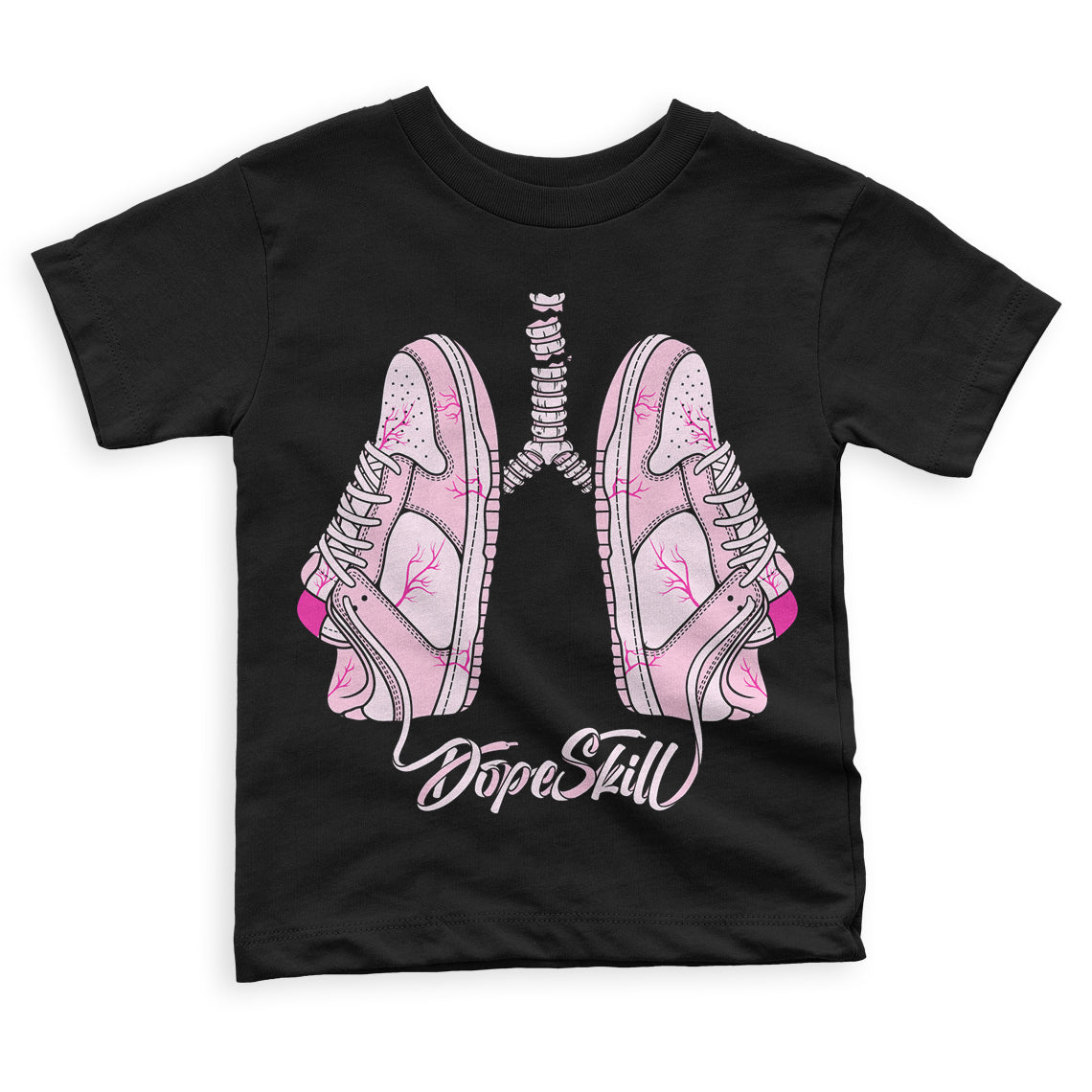Triple Pink Dunk Low DopeSkill Toddler Kids T-shirt Breathe Graphic