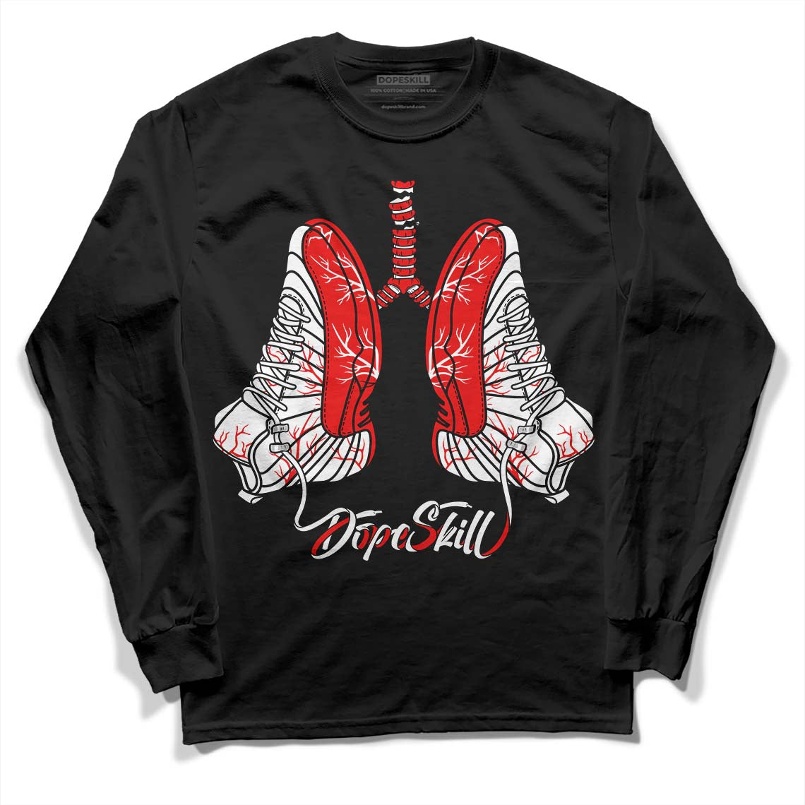 Cherry 12s DopeSkill Long Sleeve T-Shirt Breathe Graphic
