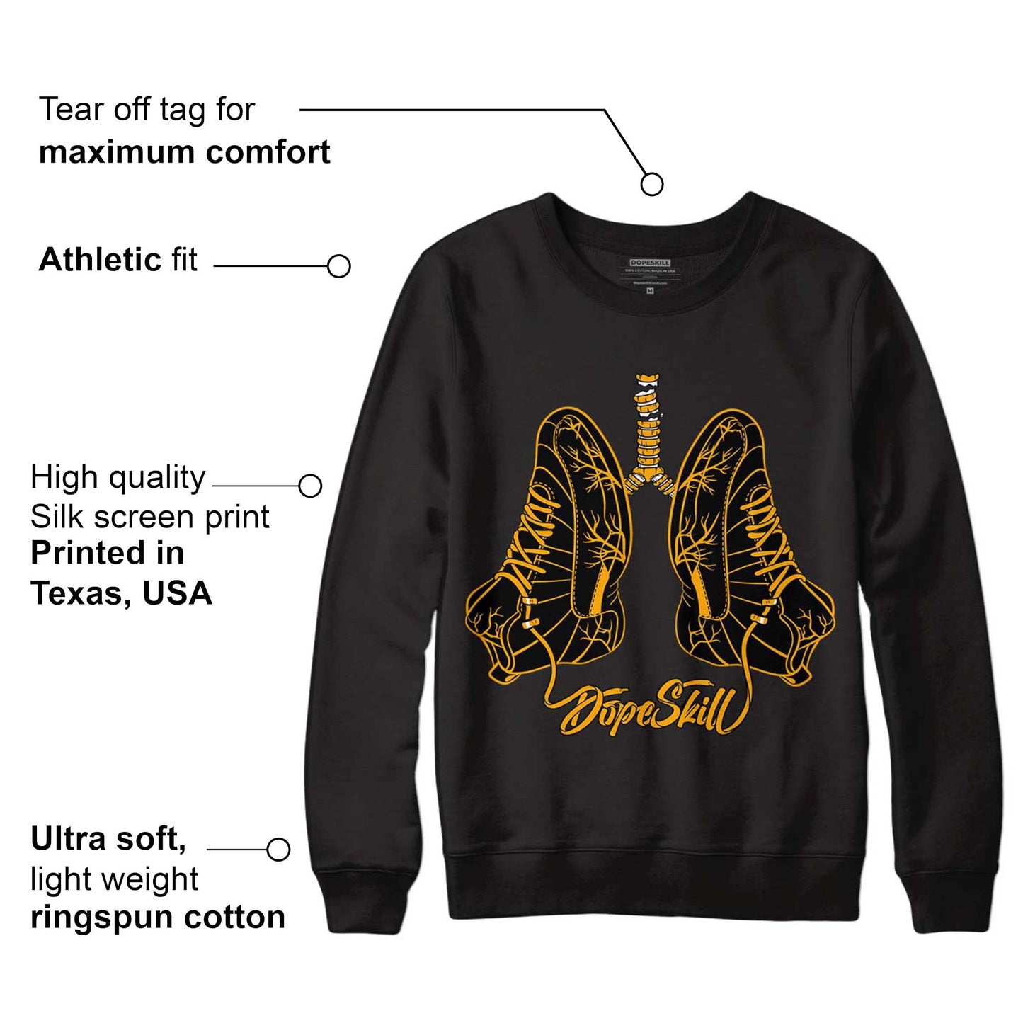 Black Taxi 12s DopeSkill Sweatshirt Breathe Graphic