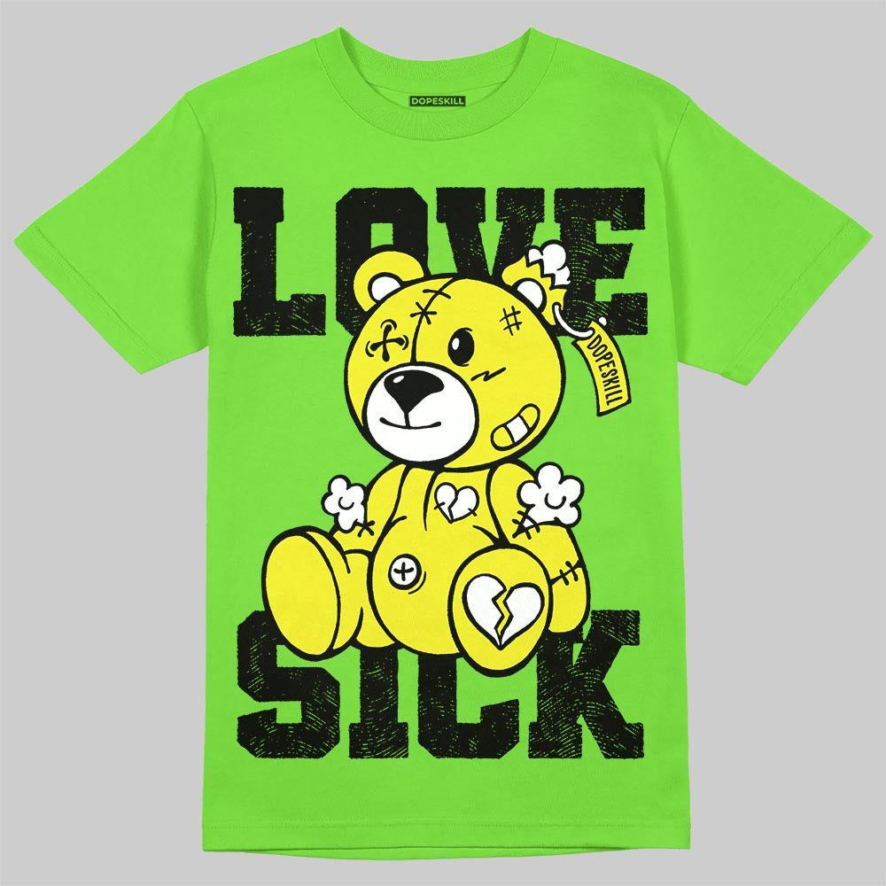 Neon Green Collection DopeSkill T-Shirt Love Sick Graphic