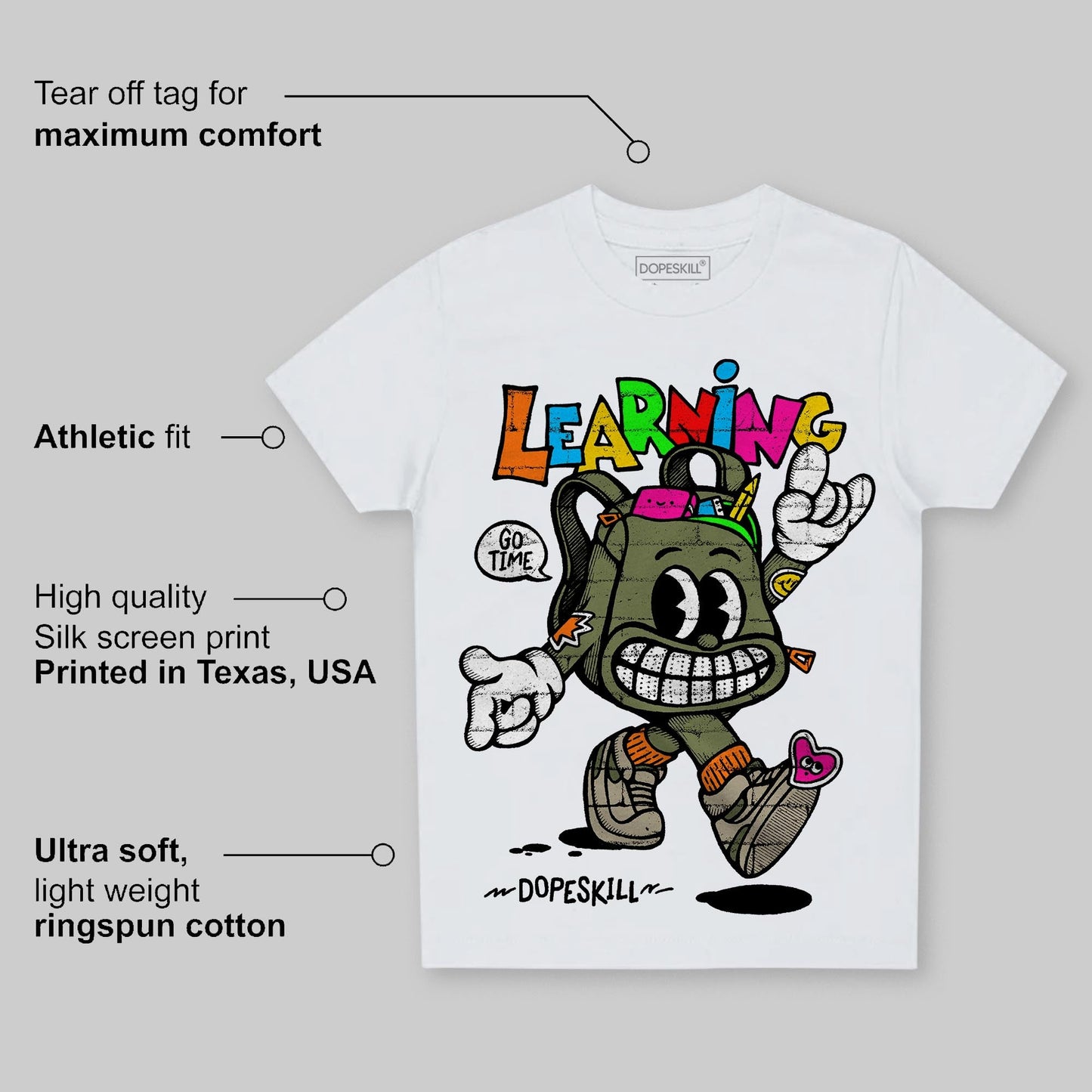 Olive Collection DopeSkill Toddler Kids T-shirt Learning Graphic