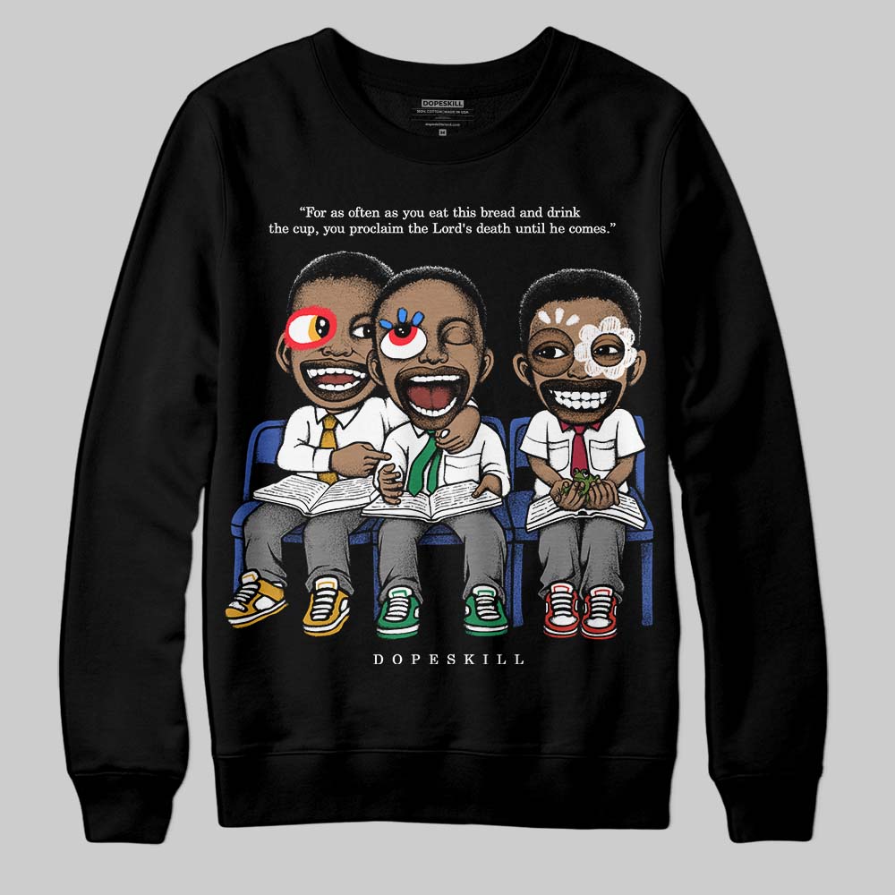 Black and White Collection DopeSkill Sweatshirt First Sunday Graphic