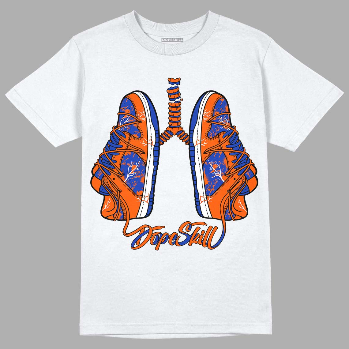 Dunk Low Futura Orange Blaze DopeSkill T-Shirt Breathe Graphic
