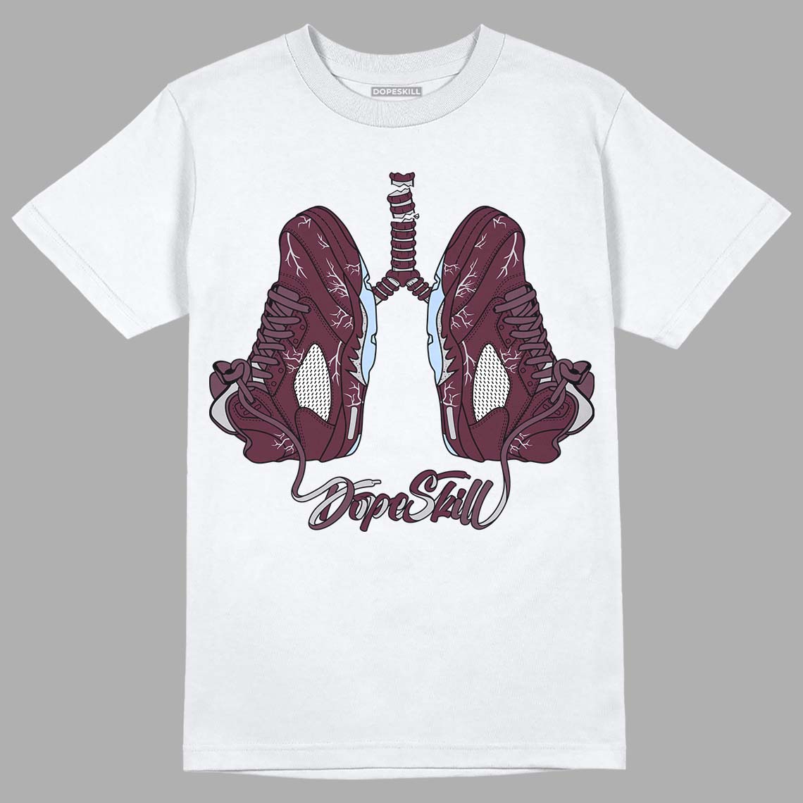 Burgundy 5s DopeSkill T-Shirt Breathe Graphic