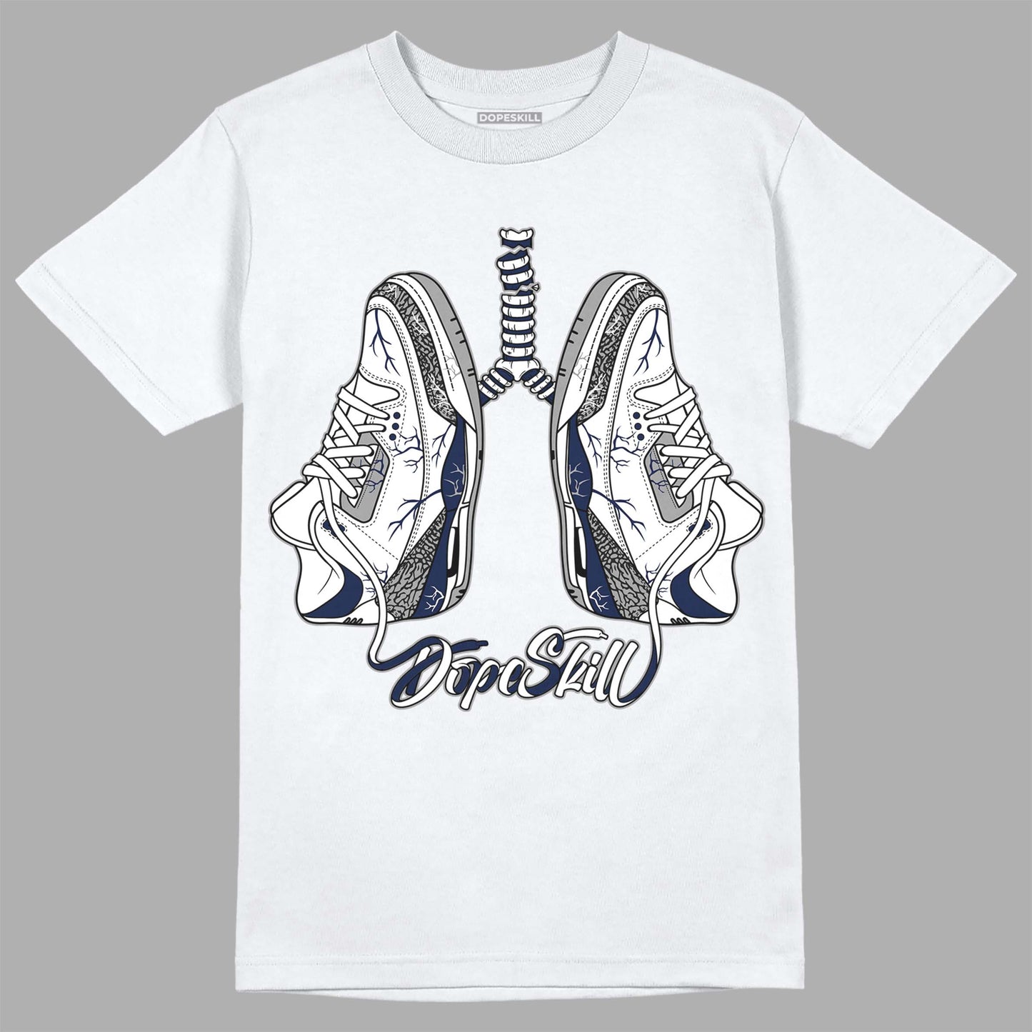 Midnight Navy 3s DopeSkill T-Shirt Breathe Graphic