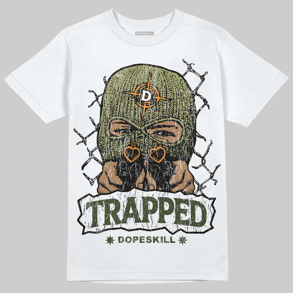 Olive Collection DopeSkill T-Shirt New Trapped Graphic