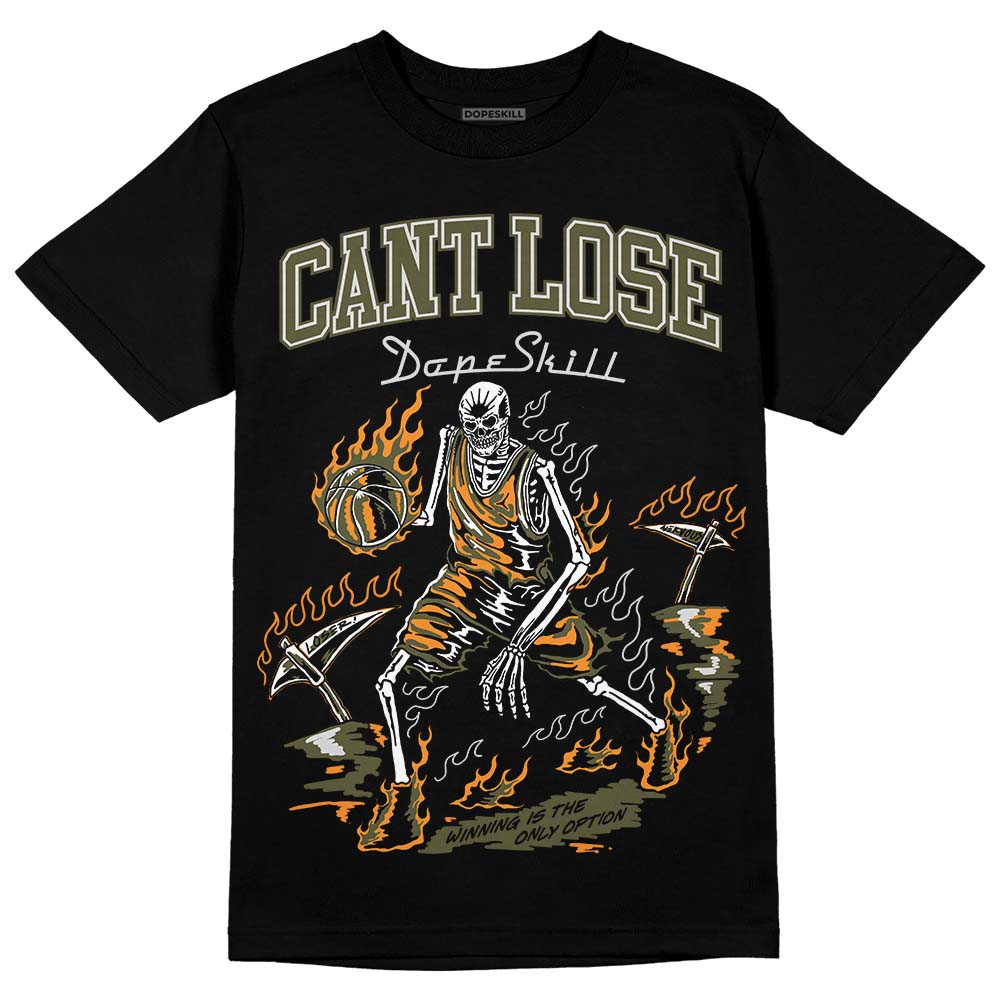 Olive 5s DopeSkill T-Shirt Cant Lose Graphic