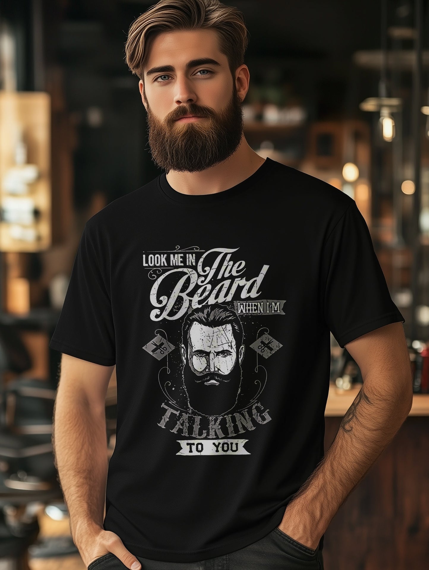 Look Me in the Beard T-shirt