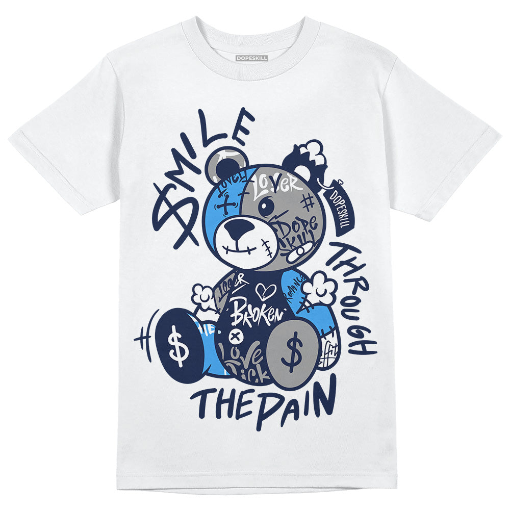 AJ Spizike White Obsidian DopeSkill T-Shirt Smile Through The Pain Graphic