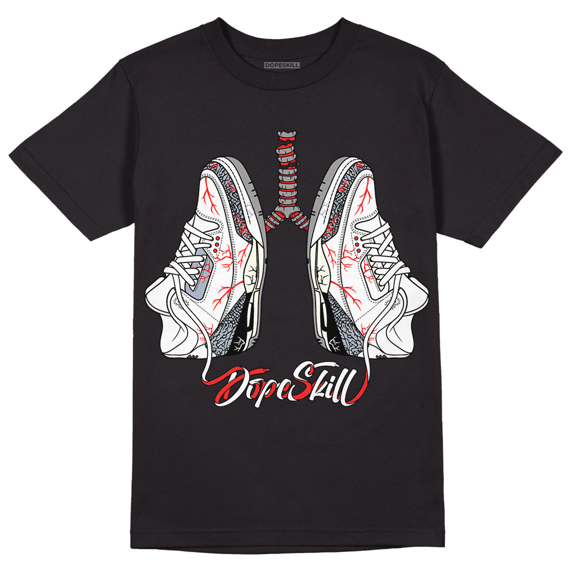 White Cement Reimagined 3s DopeSkill T-Shirt Breathe Graphic