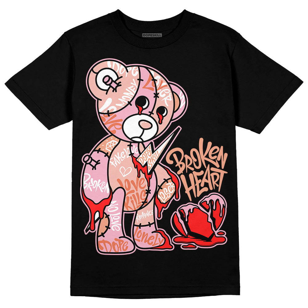 Legend Pink 11s DopeSkill T-Shirt Broken Heart Graphic