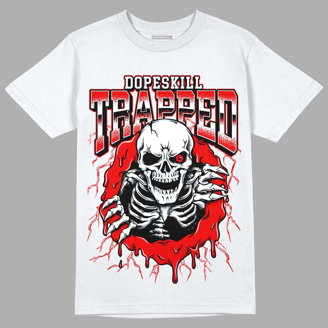 Cherry 11s DopeSkill T-Shirt Trapped Halloween Graphic