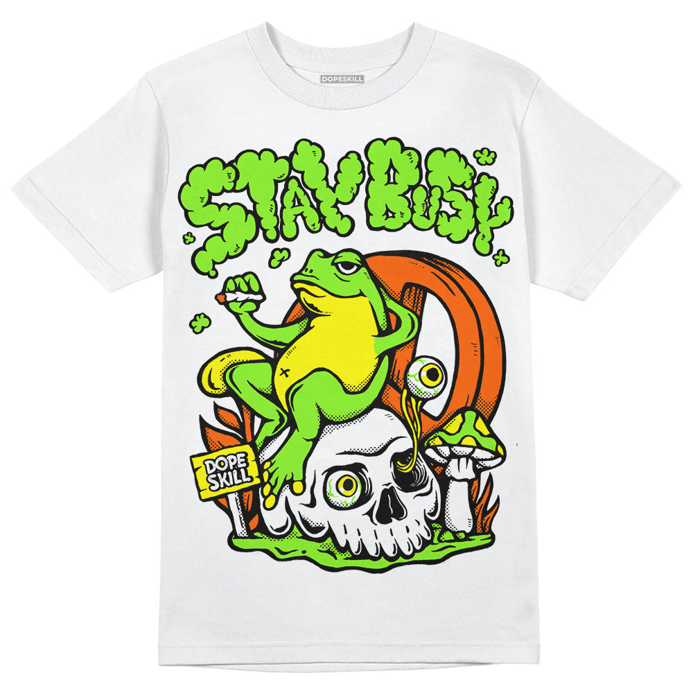 Neon Green Collection DopeSkill T-Shirt Stay Busy Graphic