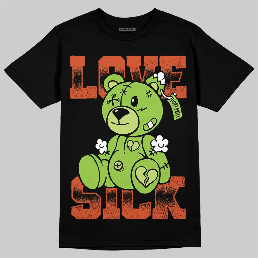 Neon Green Collection DopeSkill T-Shirt Love Sick Graphic