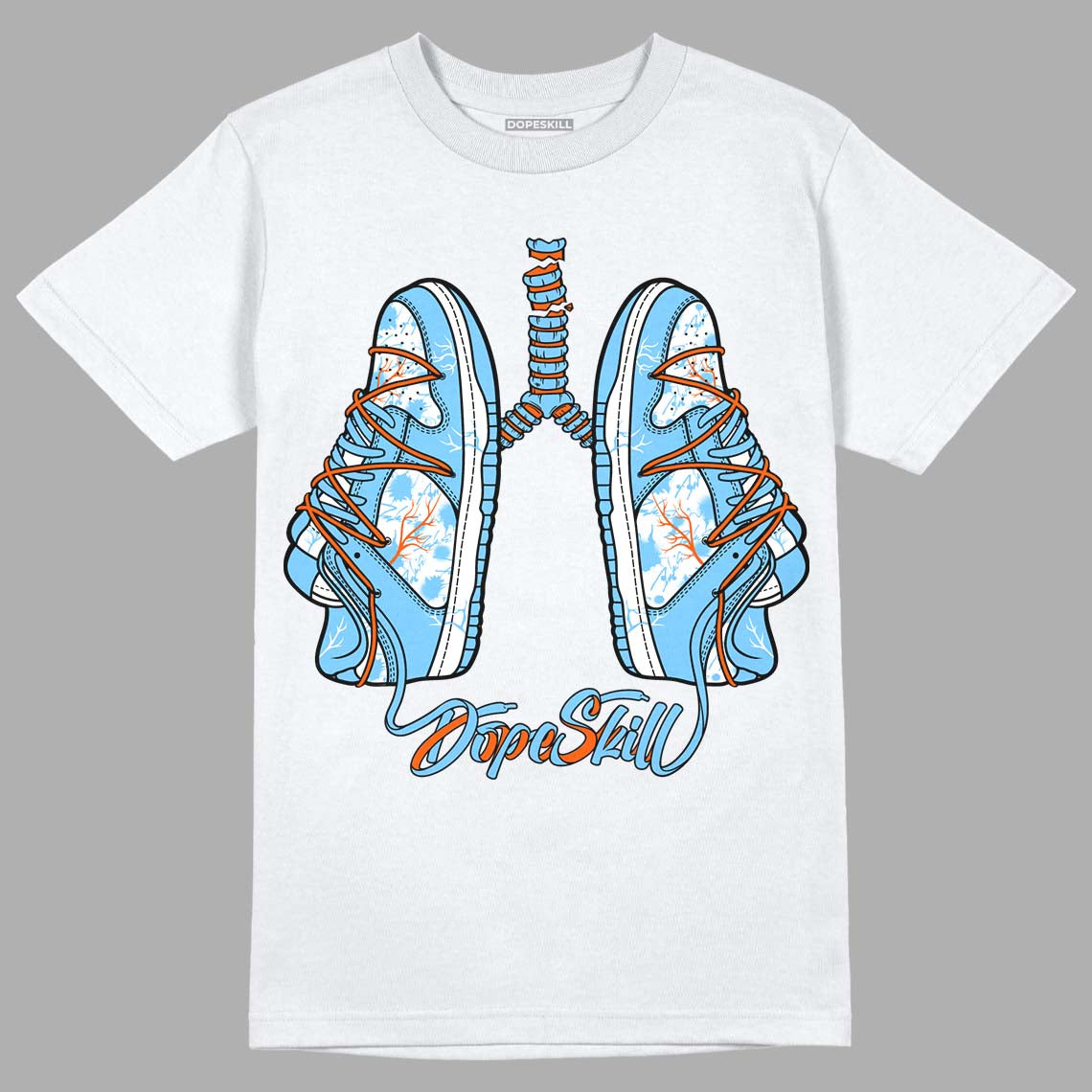 Dunk Low Futura University Blue DopeSkill T-Shirt Breathe Graphic