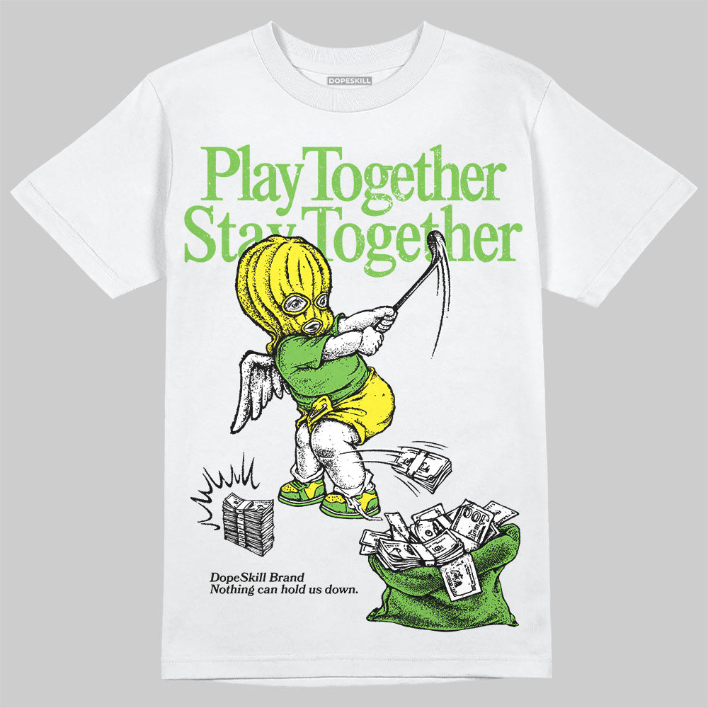 Neon Green Collection DopeSkill T-Shirt Play together, Stay together Graphic