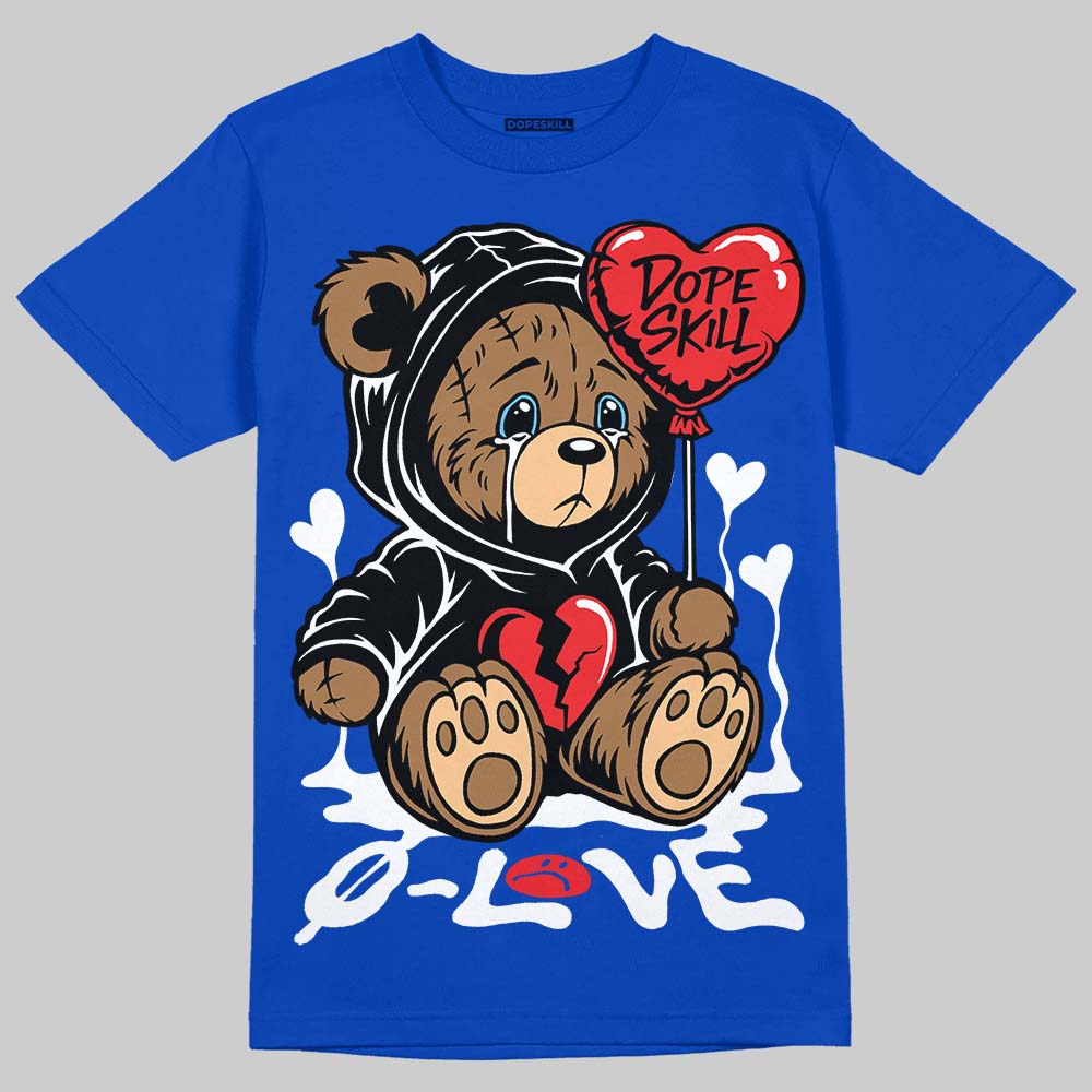 Blueberry 12s DopeSkill Royal T-shirt Broken Bear Graphic