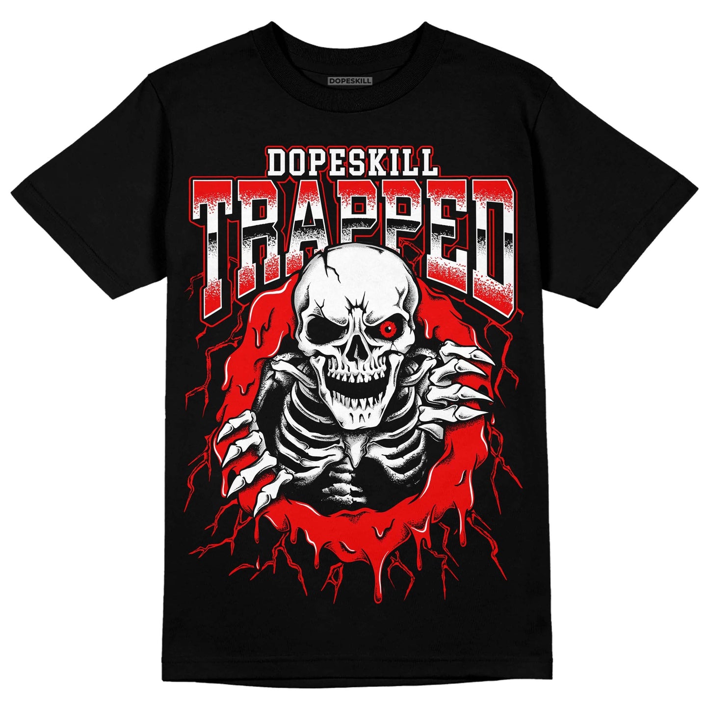 Cherry 12s DopeSkill T-Shirt Trapped Halloween Graphic