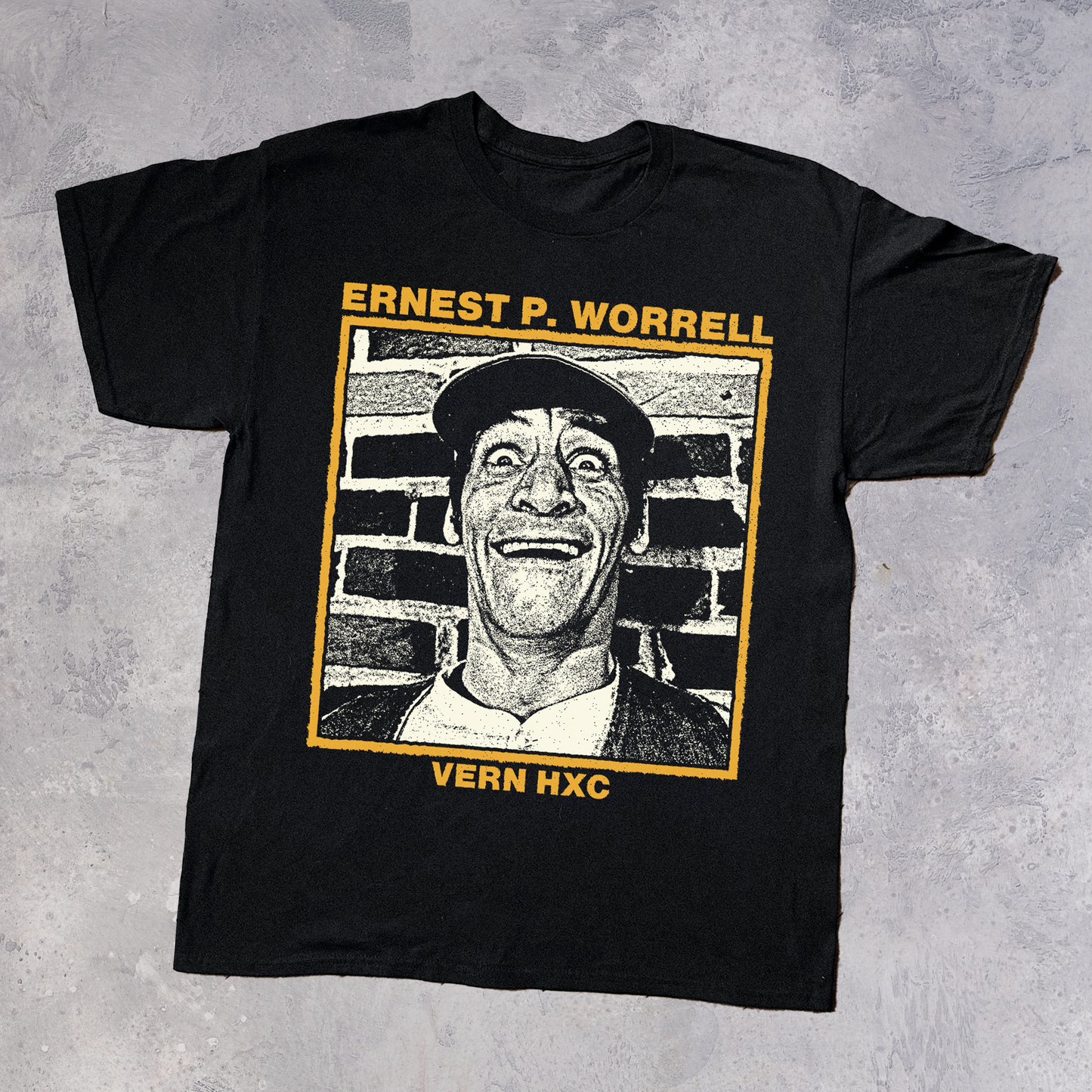 ERNEST P. WORRELL HARDCORE BLACK T-SHIRT