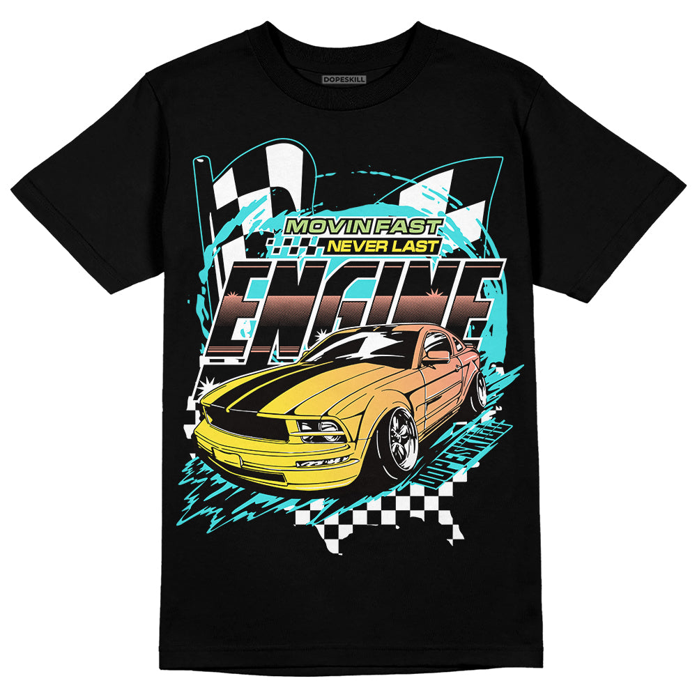Cyan Burst 9060 DopeSkill T-Shirt ENGINE Tshirt Graphic