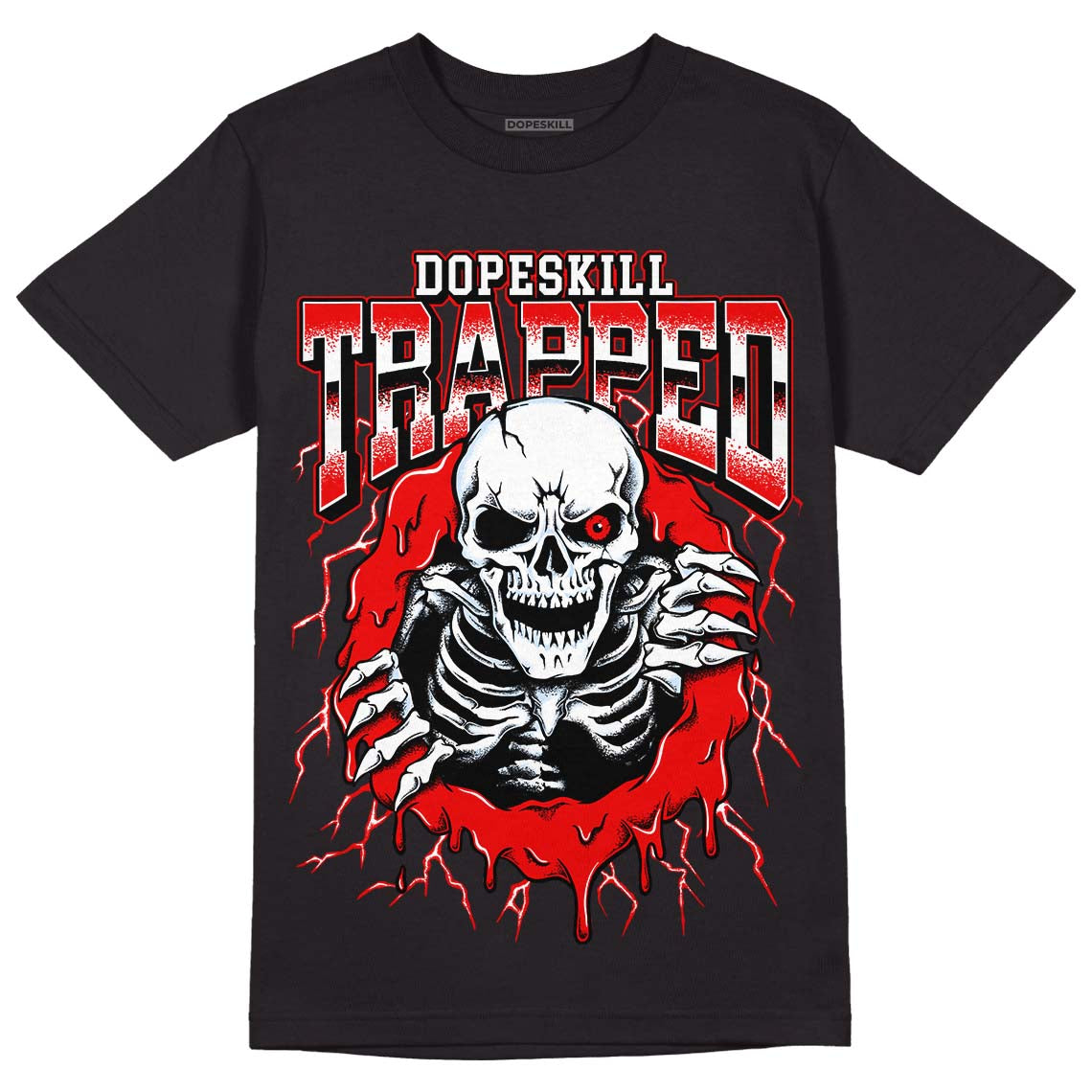 Cherry 11s DopeSkill T-Shirt Trapped Halloween Graphic