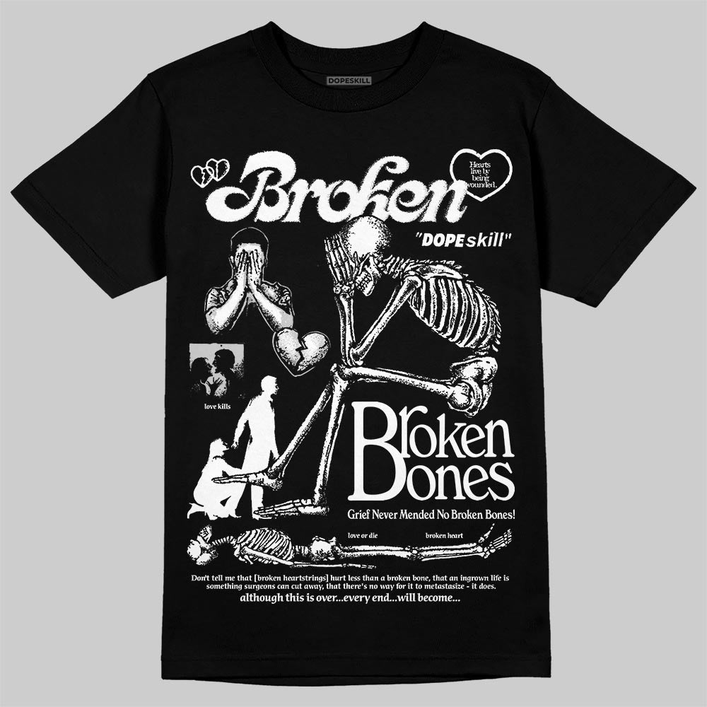 Foamposite One ‚ÄúTriple White‚Äù DopeSkill T-Shirt Broken Bones Graphic