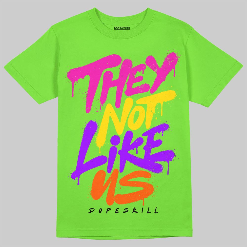 Neon Green Collection DopeSkill T-Shirt They Not Like Us Graphic
