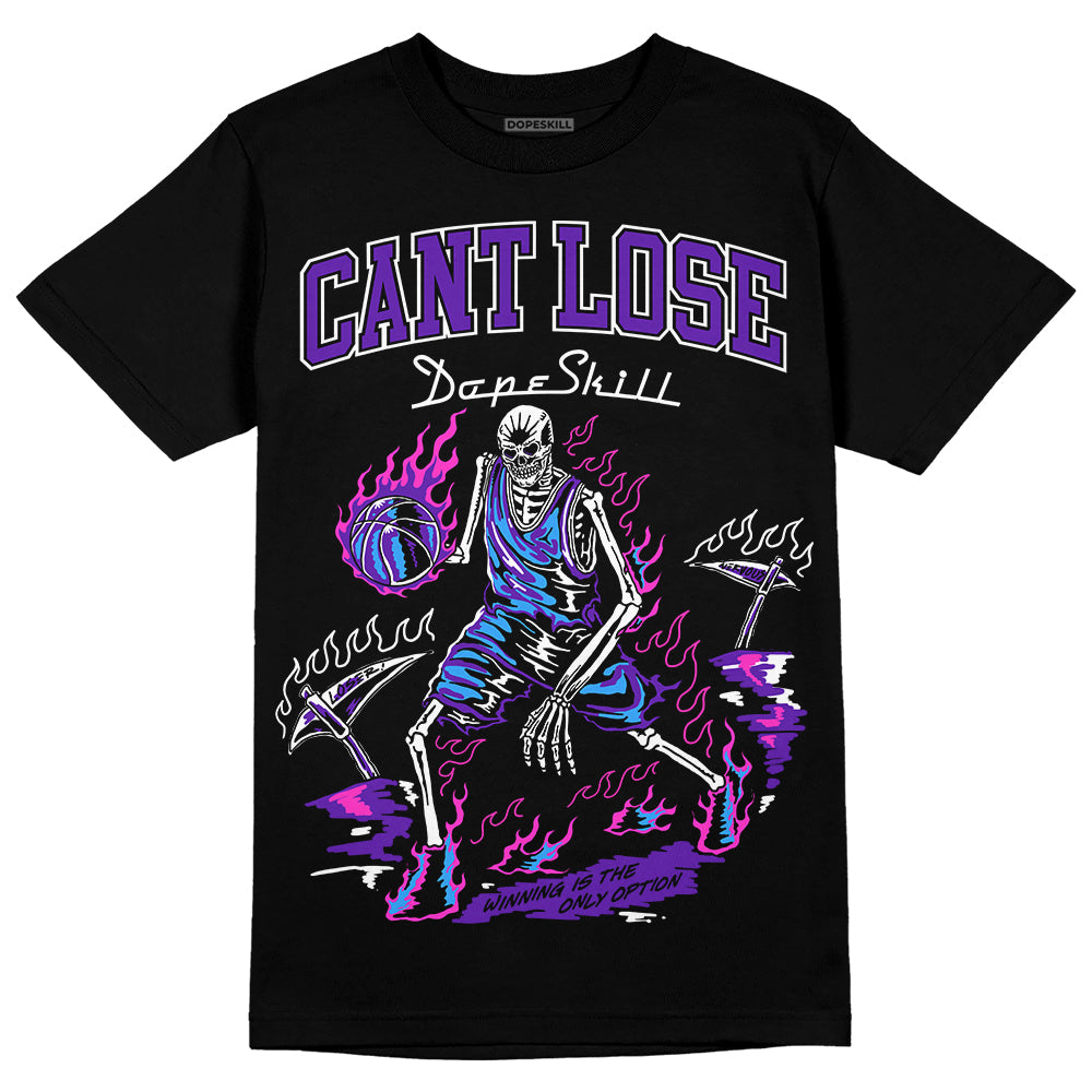 Dunk Purple Championship Court White DopeSkill T-Shirt Cant Lose Graphic