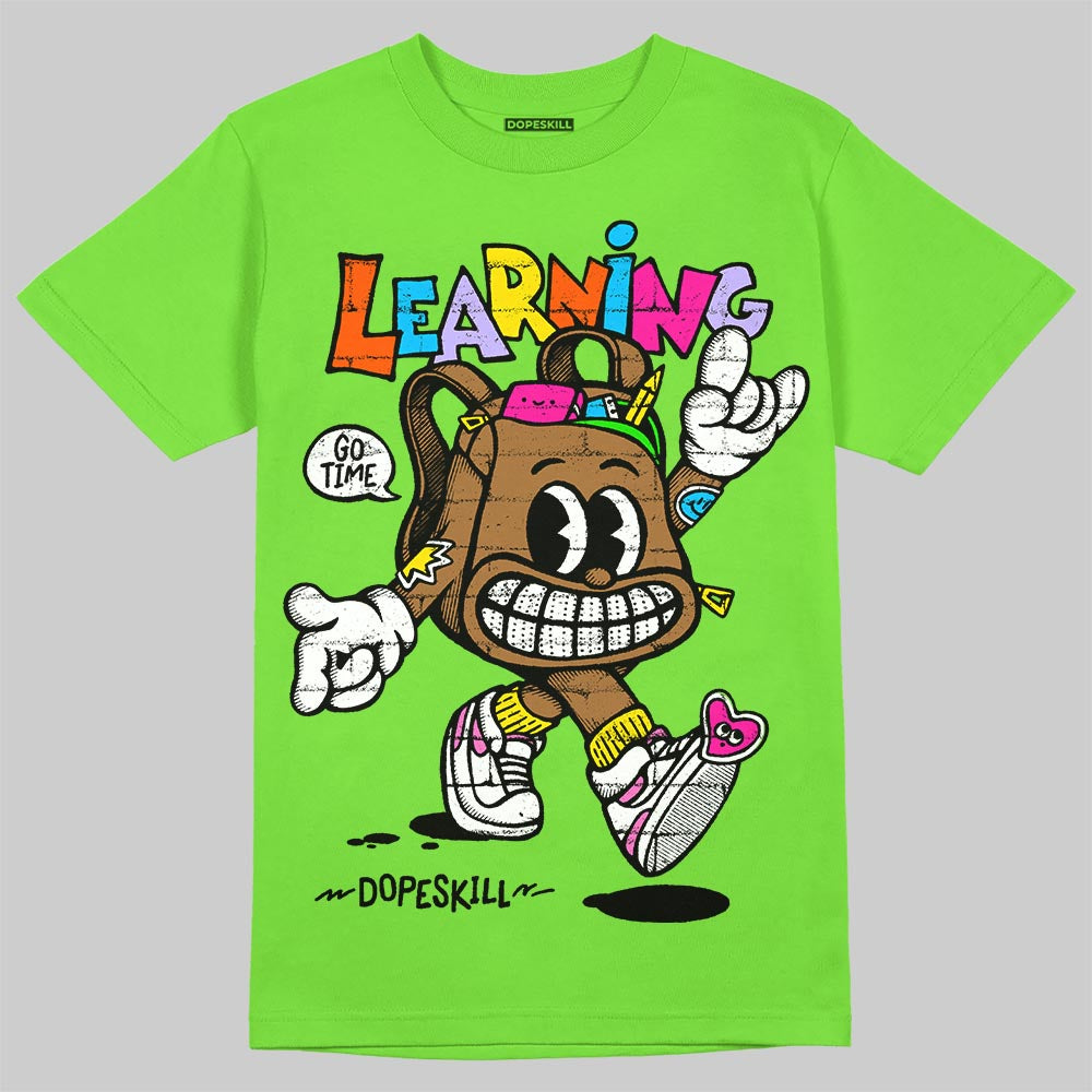 Neon Green Collection DopeSkill T-Shirt Learning Graphic