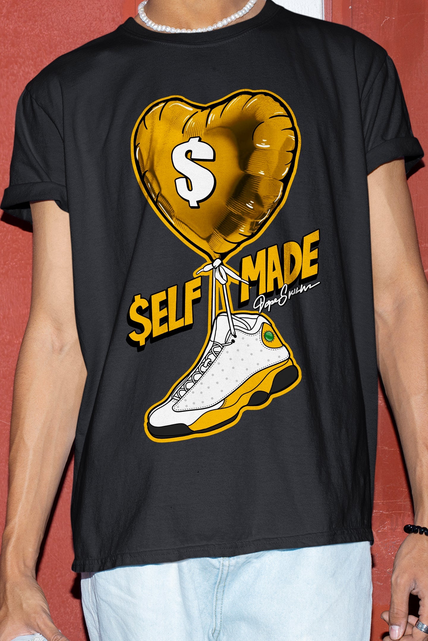 AJ 13 Del Sol DopeSkill T-Shirt Self Made Graphic