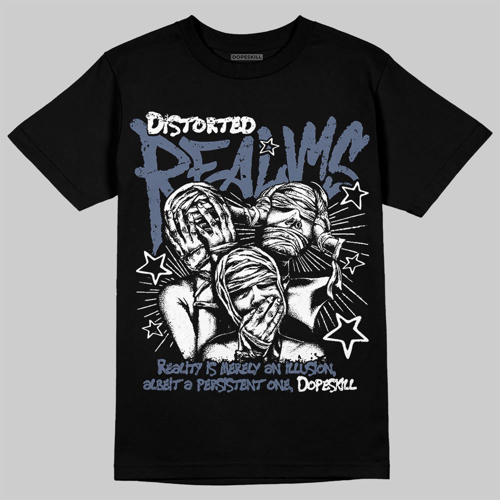 Diffused Blue 11s DopeSkill T-Shirt Distorted Realms Graphic