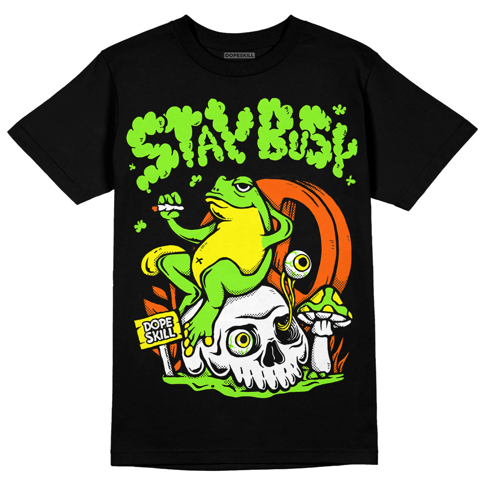 Neon Green Collection DopeSkill T-Shirt Stay Busy Graphic