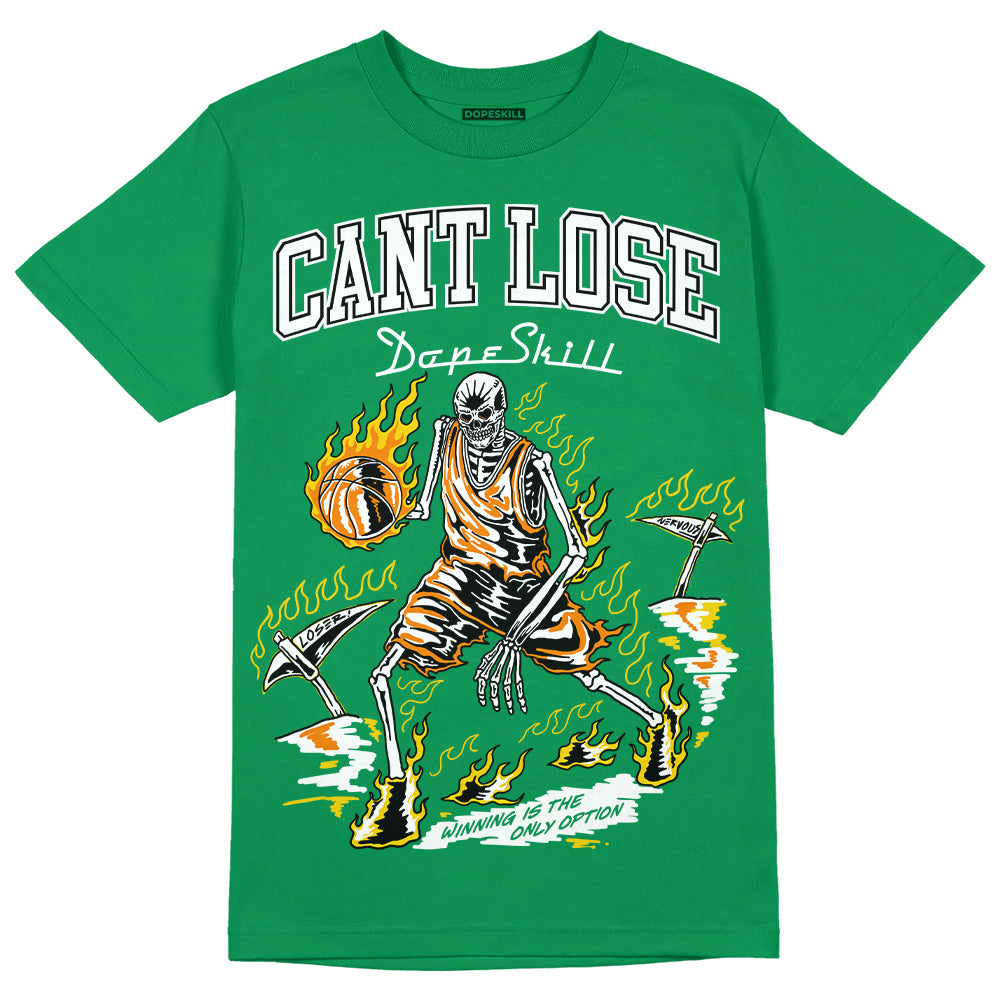 Lucky Green 5s DopeSkill Green T-shirt Cant Lose Graphic