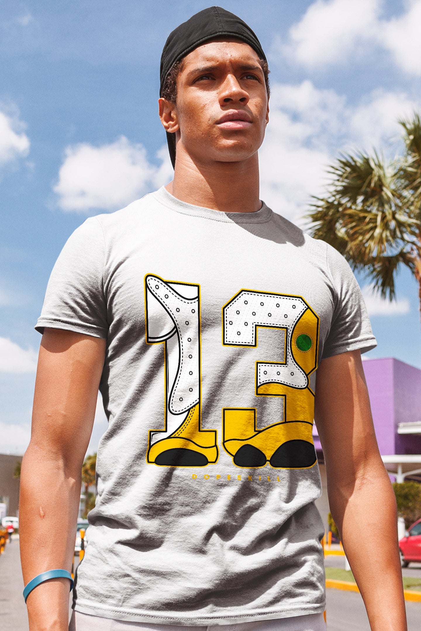 AJ 13 Del Sol DopeSkill T-Shirt No.13 Graphic