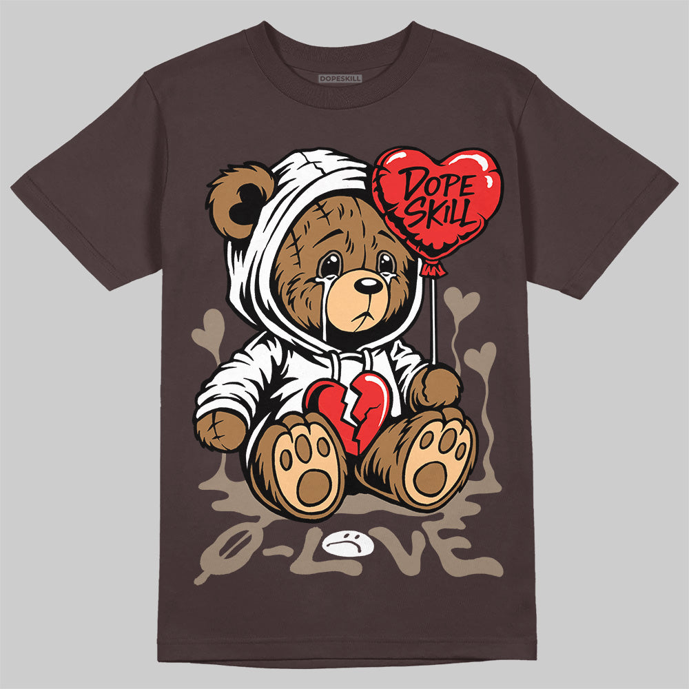 Baroque Brown 12s DopeSkill T-Shirt Broken Bear Graphic