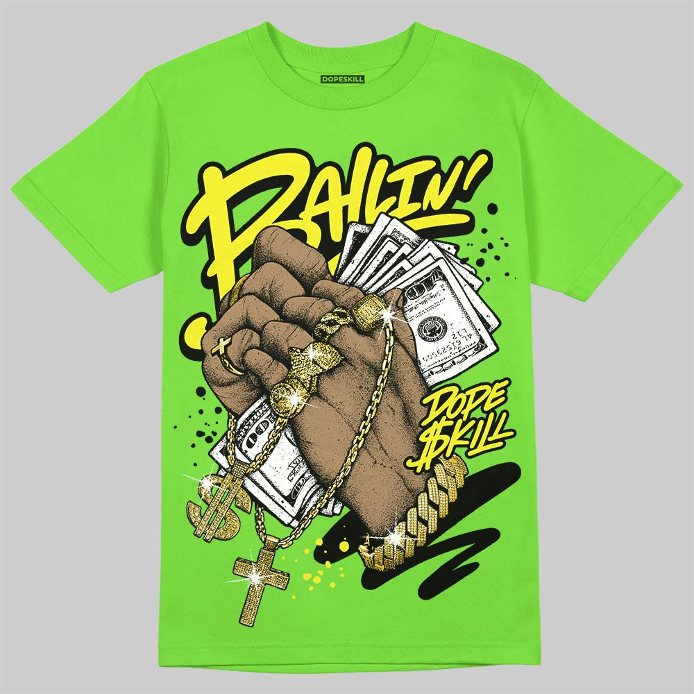 Neon Green Collection DopeSkill T-Shirt Always Ballin' Graphic