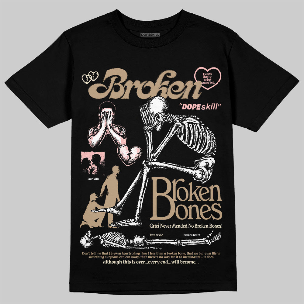 AIR FORCE 1 LINEN DopeSkill T-Shirt Broken Bones Graphic