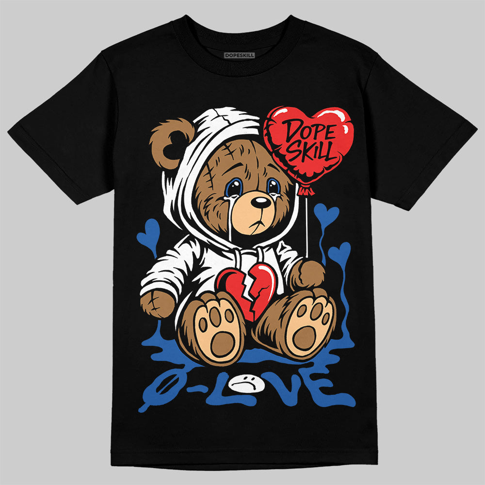 Blueberry 12s DopeSkill T-Shirt Broken Bear Graphic