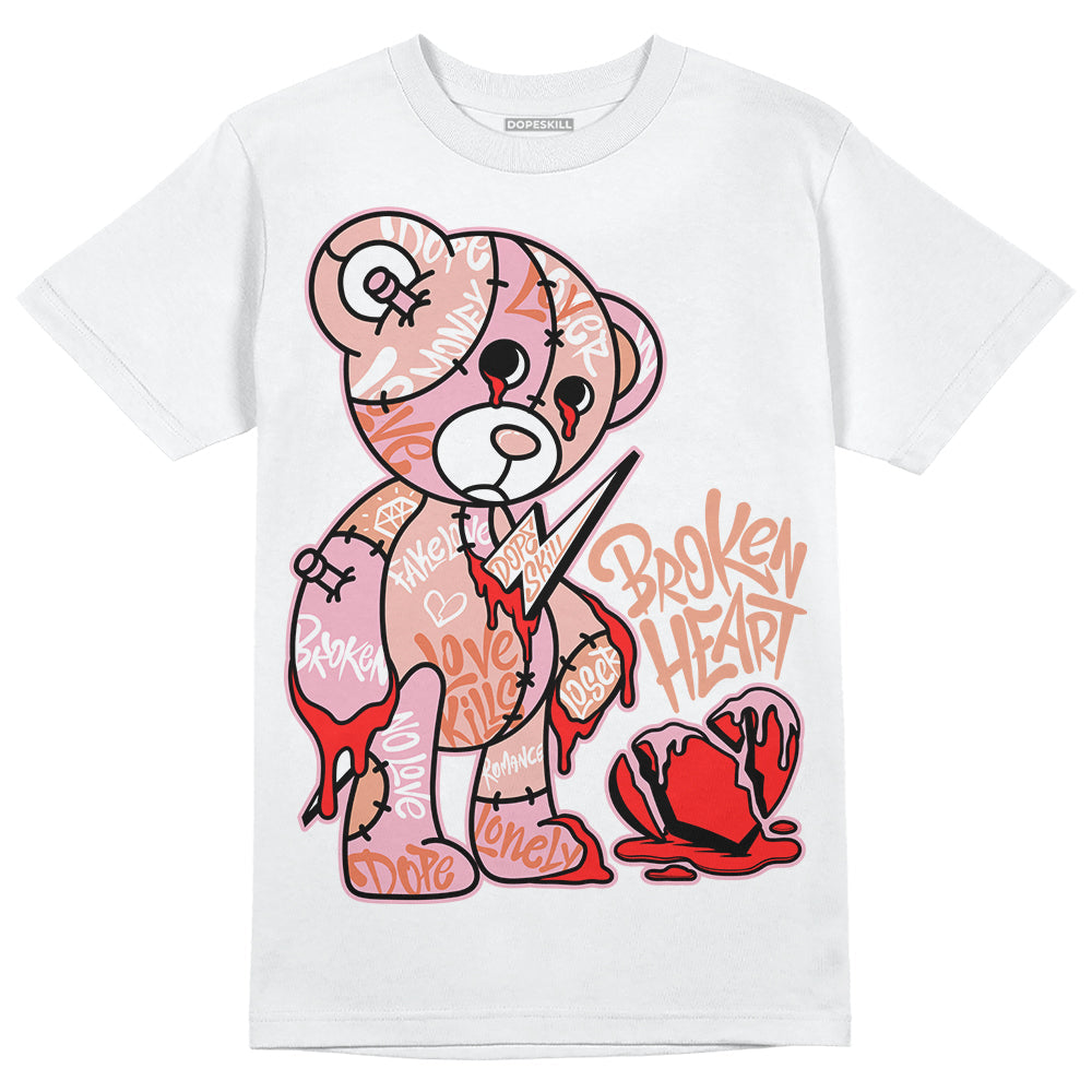Legend Pink 11s DopeSkill T-Shirt Broken Heart Graphic
