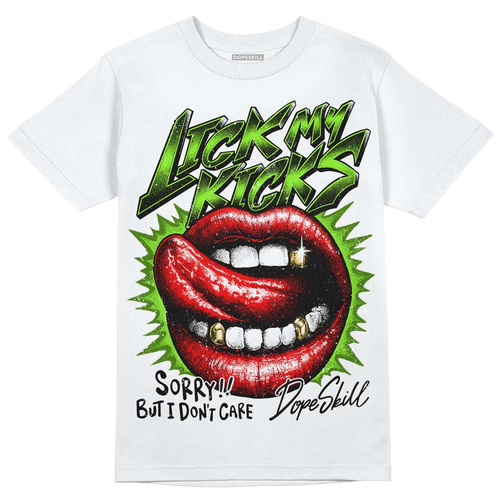 Neon Green Collection DopeSkill T-Shirt Lick My Kicks Graphic
