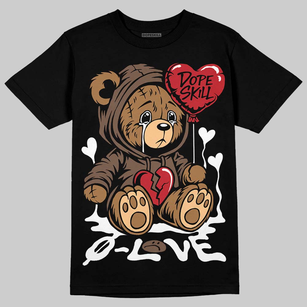 Olive 9s DopeSkill T-Shirt Broken Bear Graphic