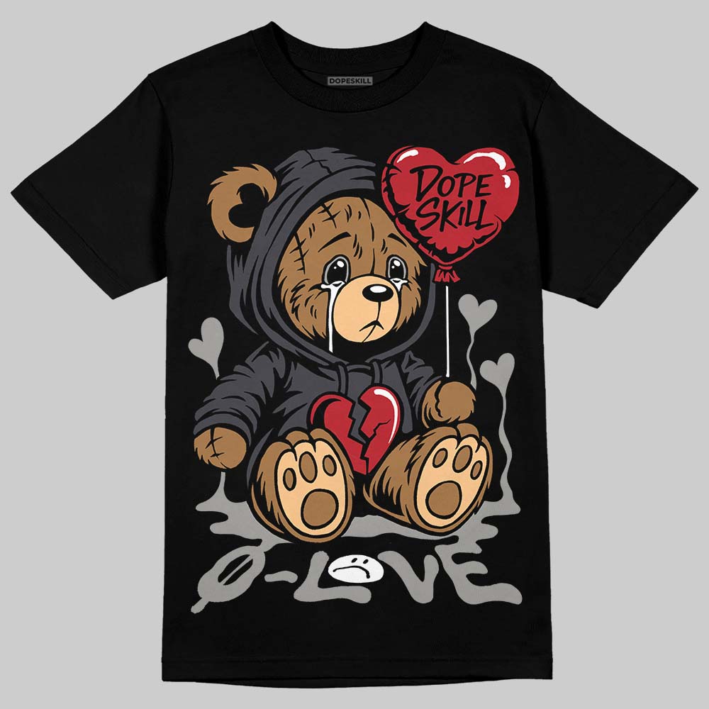 Black Cat 3s DopeSkill T-Shirt Broken Bear Graphic