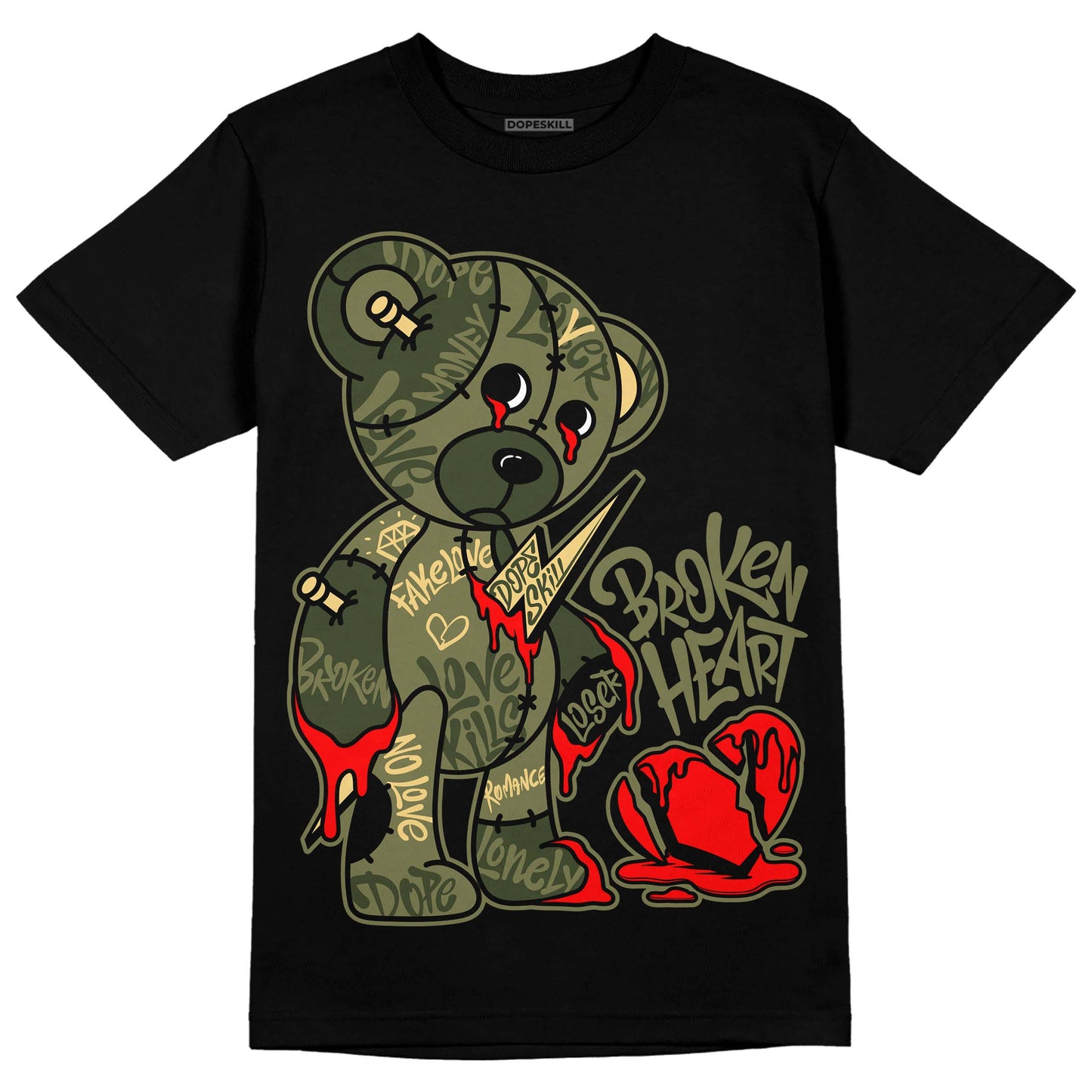 Craft Olive 4s DopeSkill T-Shirt Broken Heart Graphic
