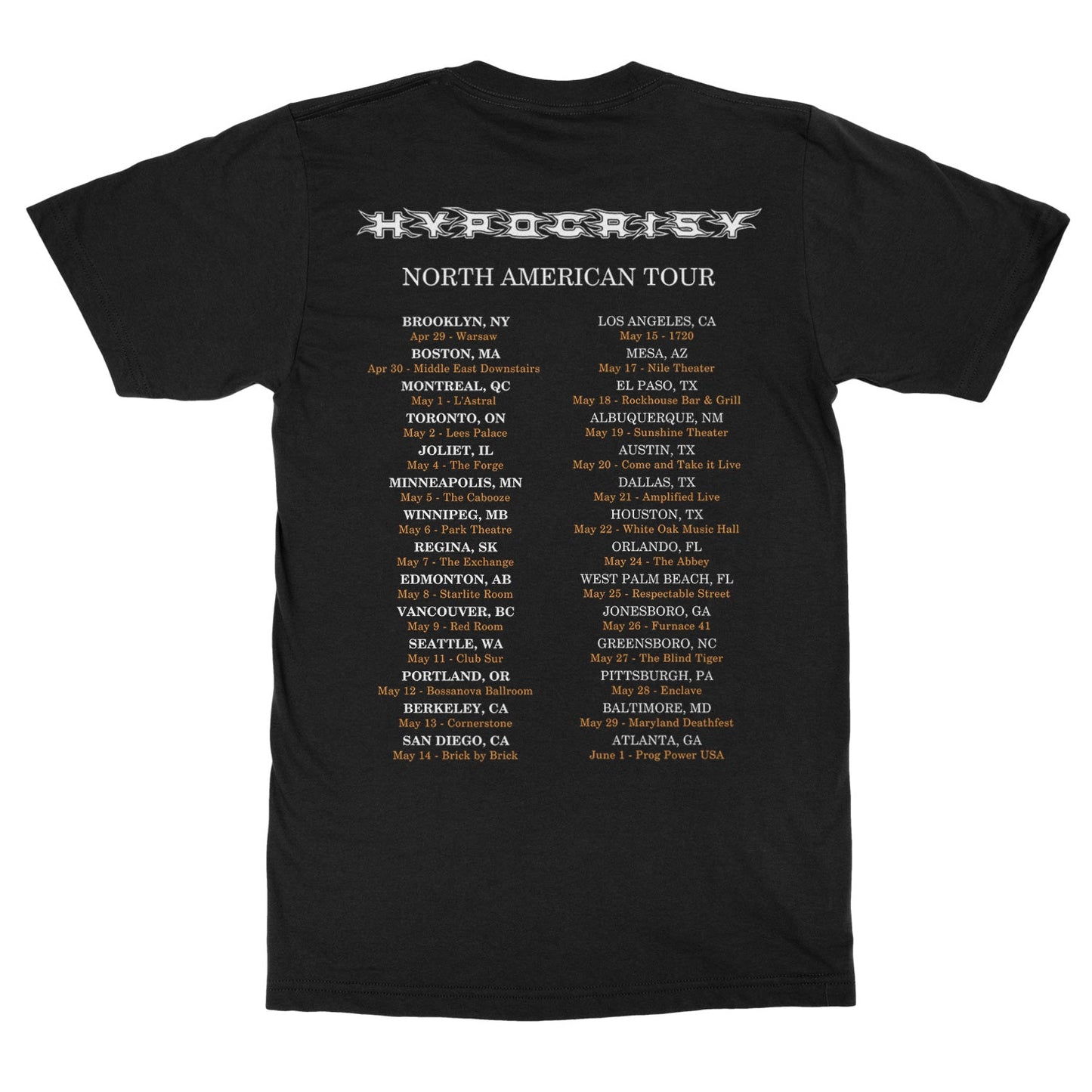 Hypocrisy "Alien Tour" T-Shirt