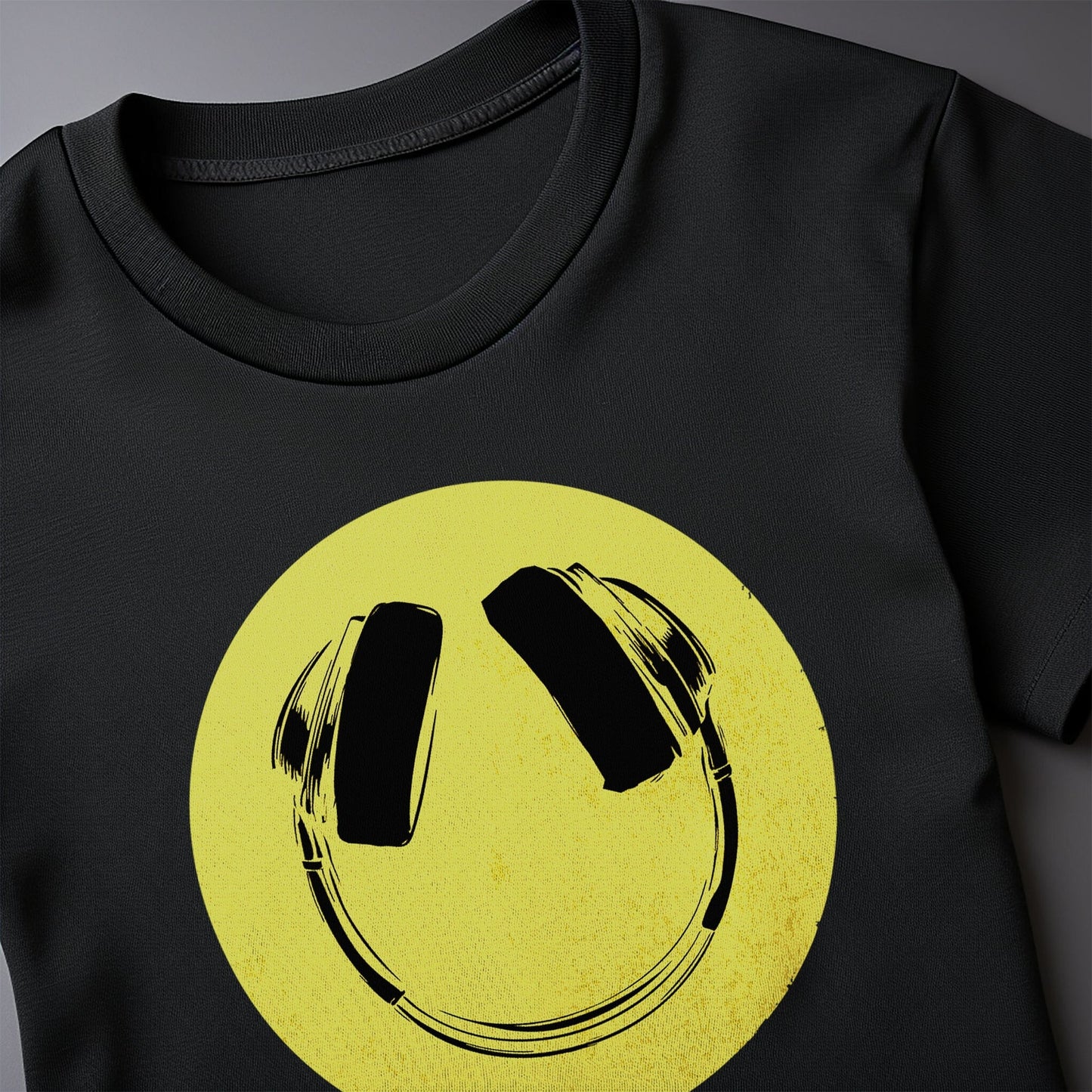 Smiley Headphones T-Shirt
